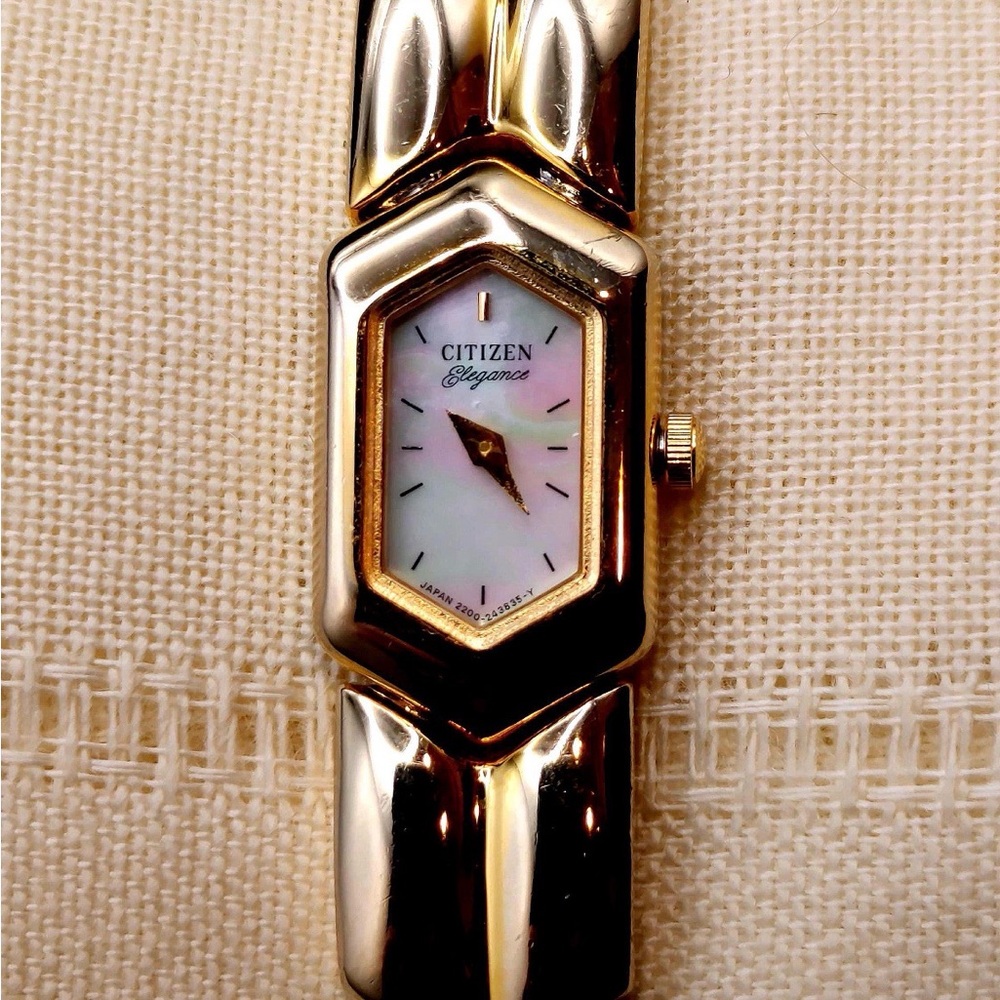 Citizen Hexagonal Gold-Tone Watch
